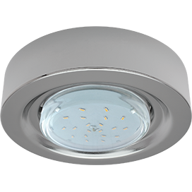 Светильник накладной Ecola GX53 FT3073 широкий хром 32х130 /FC5330ECB/