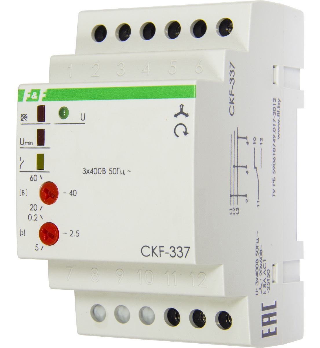 Реле контроля фаз CKF-337