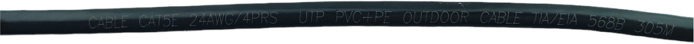 Кабель витая пара FTP CAT5E 4PR 24AWG grey PE SP-W5F006 0.5 Cu (100% медь, для внешней прокладки) 305m HASKI
