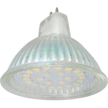Ecola Light MR16   LED  5,0W 220V GU5.3 2800K прозрачное стекло 48x50 /TS2W50ELC/