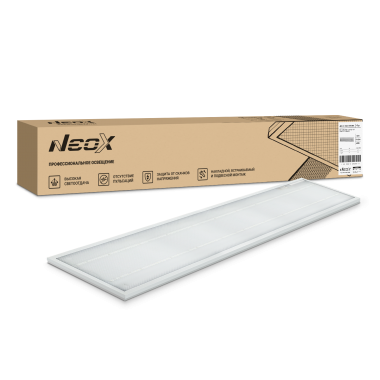 Панель светодиодная универсальная ДВО-01 4565-ПРИЗМА 45Вт 6500К 1195x180мм NEOX