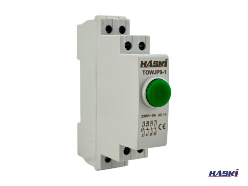 Кнопка BL зеленая 2НО+2НР HASKI