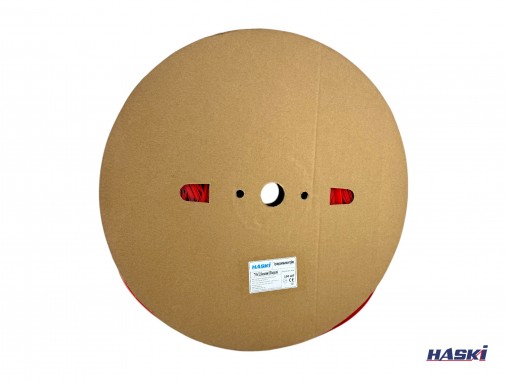 Термоусаживаемая трубка ТУТнг 12/6 красная (100 м/ролл) HASKI 