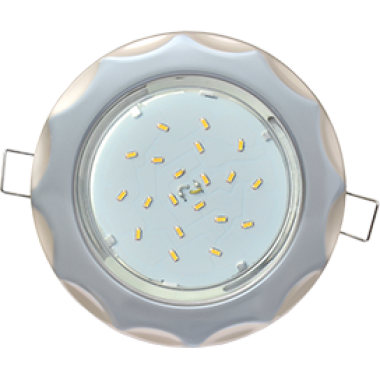 Светильник встраиваемый Ecola GX53 H4 9014 без рефл. "Звезда" серебро-жемчуг 38x116 (к+) /FT81H4ECB/