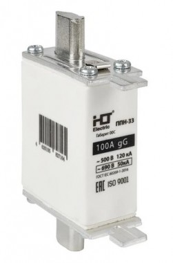Плавкая вставка предохранителя ППН-33, габарит 00C, 160А/100А HLT
