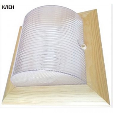 Светильник накладной Ecola GX53 LED НББ-04-60-012 Квадрат IP65 дерево клен 2хGX53  245х245х110 /TP53S1ECA/