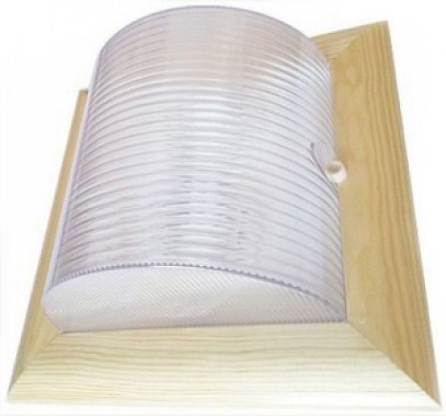 Светильник накладной Ecola GX53 LED НББ-04-60-012 Квадрат IP65 дерево клен 2хGX53  245х245х110 /TP53S1ECA/