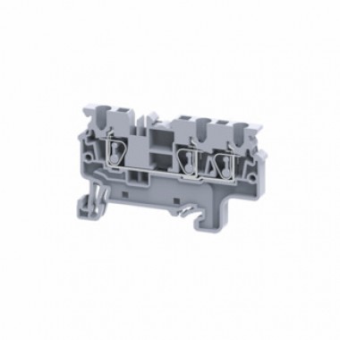Клемма с тремя контактами пружинная OptiClip СХ-2,5-TRIPLET-I-серый