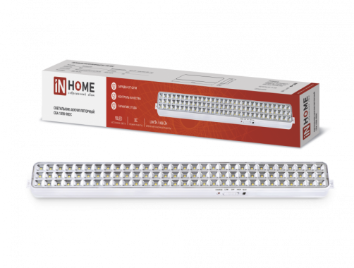 Светильник светодиодный аварийный СБА 1098-90DC 90 LED 2.2Ah lithium battery DC IN HOME