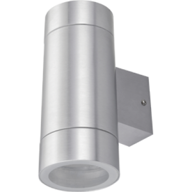Светильник накладной Ecola GX53 LED 8013A IP65 прозрачный Цилиндр металл. 2*GX53 сатин-хром 205x140x90 /FS53C2ECH/