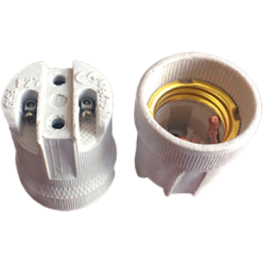 Патрон Ecola base керамический E27 белый /AB7SCWEAY/