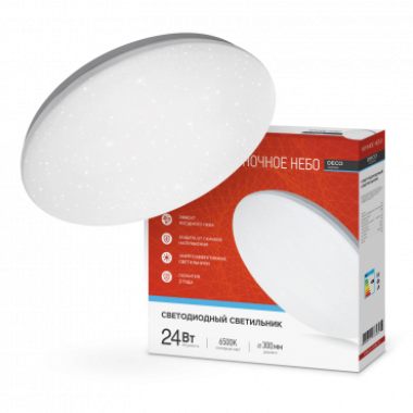 Светильник светодиодный серии DECO НОЧНОЕ НЕБО 24Вт 230В 6500К 2160Лм 330х55мм IN HOME