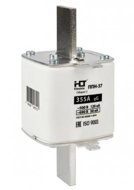 Плавкая вставка предохранителя ППН-37, габарит 2, 400/355А HLT