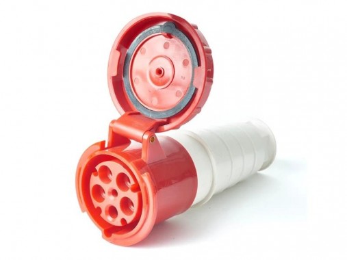 Розетка 235 переносная 3Р+РЕ+N 63А 380В IP54 HLT