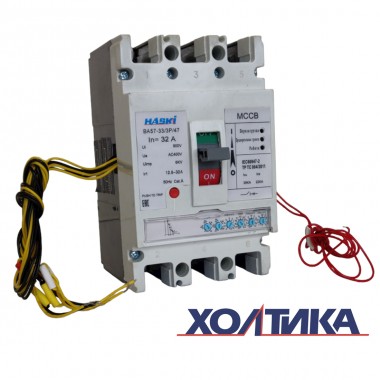 Автоматический выключатель ВА57-33 - 4710 - НР230AC с электронным расцепителем 3Р 32А HASKI