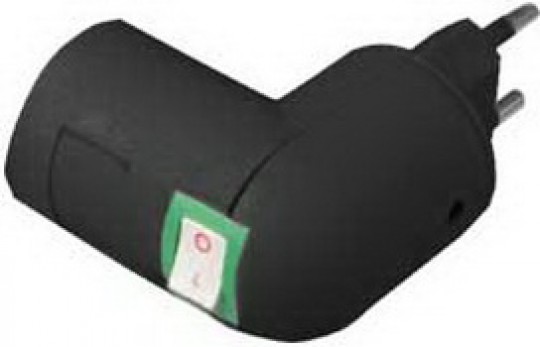 Переходник Ecola base вилка-патрон E27 с выключателем черненая бронза /APT7SOEAY/   