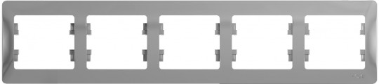 РАМКА GLOSSA 5-постовая горизонтальная, АЛЮМИНИЙ