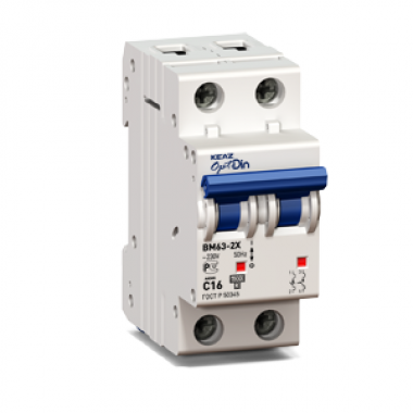 Выключатель автоматический модульный OptiDin ВМ63-2D1-УХЛ3