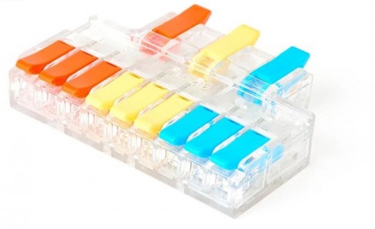 Строительно-монтажная клемма разветвительная LT-639 (0,1-6,0мм2, 32А) (3шт./уп.) HLT