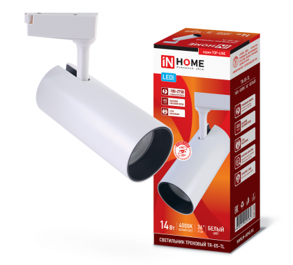Светильник трековый светодиодный TR-05-TL 14Вт 4000К 1400Лм IP40 36 град. белый серии TOP-LINE IN HOME