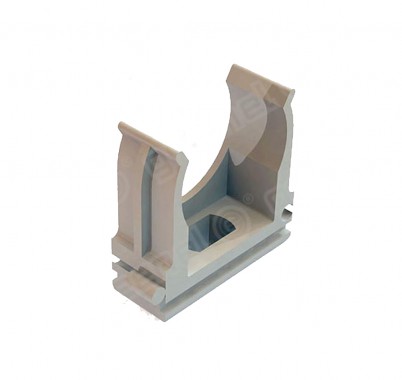 Держатель с защелкой для жестких и гофрированных труб D16мм (100шт)