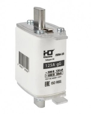 Плавкая вставка предохранителя ППН-33, габарит 00, 160/125А HLT