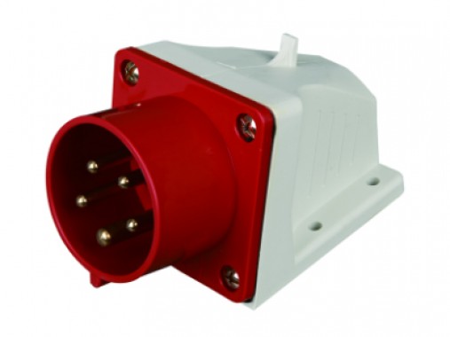 Вилка 523 стационарная 2Р+РЕ 32А 220В IP44 HLT