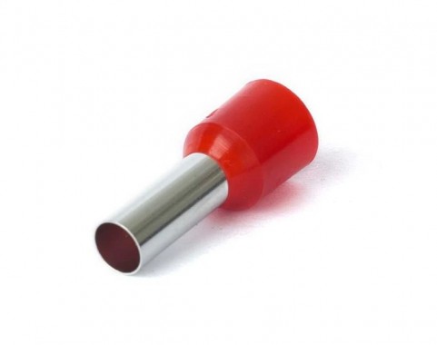 Наконечник-гильза Е35-16 35мм² с изолированным фланцем красный (уп./100 шт) HLT