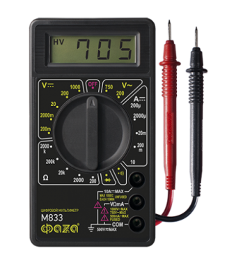 Мультиметр ФАZА цифровой M833