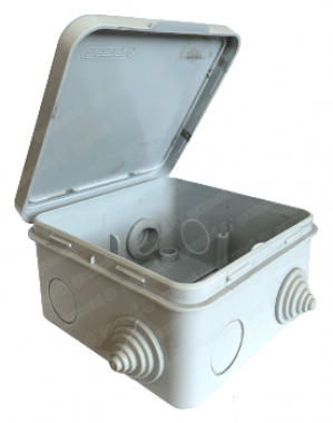 Коробка монтажная наружной установки 100х100х50мм IP54, 8 входов (48шт) - КМ-234