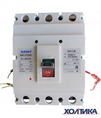 Автоматический выключатель ВА57-41 - 4710 - НР230AC 3Р 800А HASKI