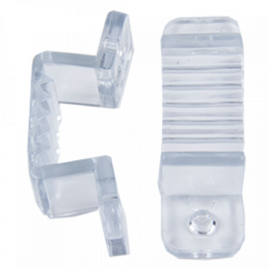 Скоба Ecola LED strip 220V connector holder скоба крепежная для IP68 16x8 ленты уп. 10шт /SCHL16ESB/