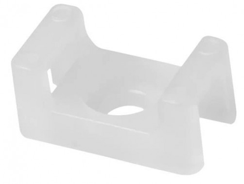 Площадка с монтажным отверстием ПМО 15*10 белый (уп./100 шт) HLT