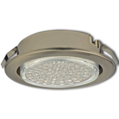 Светильник встраиваемый Ecola GX53 DL для твердых поврхностей и мебели сатин-хром  26х103 /FS53DLECC/