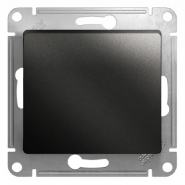 ВЫКЛЮЧАТЕЛЬ GLOSSA 1-клавишный, АНТРАЦИТ