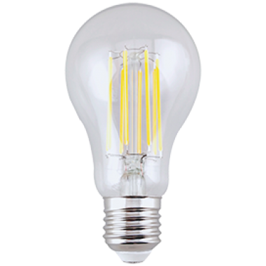 Лампа светодиодная Ecola classic LED Premium 13,0W A60 220-240V E27 2700K 360° filament прозр. нитевидная (Ra 80, 100 Lm/W, КП=0) 110x60 /N7LW13ELC/