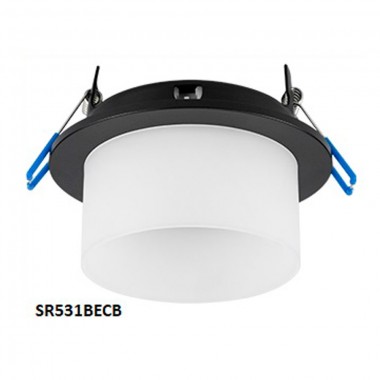 Светильник встраиваемый Ecola GX53 H4 SP5371 спот черный матовый 110х79 (к+) /SR531BECB/