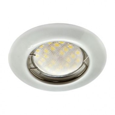 Светильник встраиваемый Ecola Light MR16 DL92 GU5.3 выпуклый перламутровое серебро 30x80 /FP1612EFY/