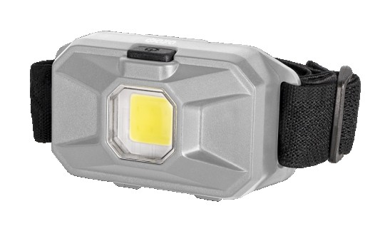 Фонарь налобный ФАZА H8-L1W-gy налобн. 1Вт COB, 3xAAA, серый