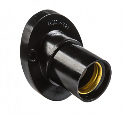 Патрон Е27 Ф П-02 Е27 карболитовый настенный IN HOME