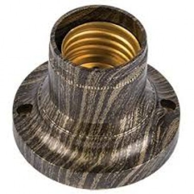 Патрон накладной Ecola base прямой E14 черненая бронза /AB4SLOEAY/