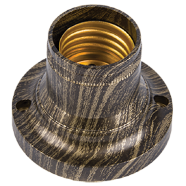 Патрон накладной Ecola base прямой E14 черненая бронза /AB4SLOEAY/