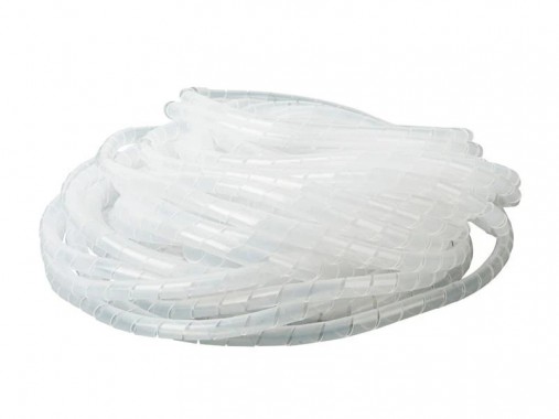 Лента спиральная монтажная пластиковая ЛСМ-12 белый (уп/10м) HLT