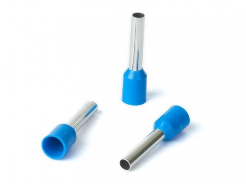 Наконечник-гильза Е16-12 16мм² с изолированным фланцем синий (уп./100 шт) HLT