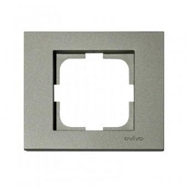 РАМКА ОДИНАРНАЯ (ЦВЕТ АНТРАЦИТ) GRANO