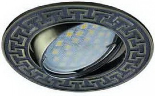 Светильник встраиваемый Ecola MR16 DL111 GU5.3 литой поворотный Антик2 черненая бронза 24x88 /FA1606EFF/