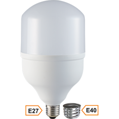 Лампа светодиодная Ecola High Power LED Premium 40W 220V универс E27/E40 (лампа) 2700K 200х120mm /HPUW40ELC/