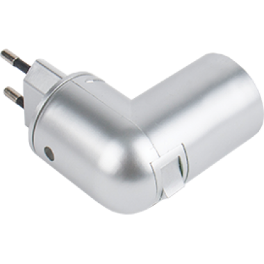 Переходник Ecola base вилка-патрон E27 с выключателем серебряный /APT7SSEAY/ 