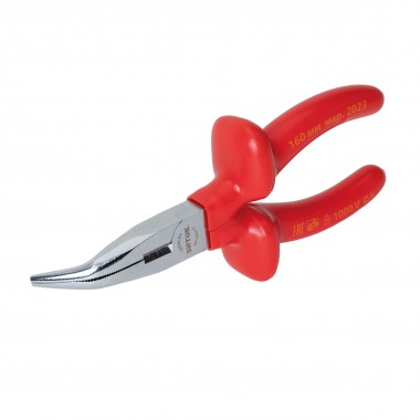 Тонкогубцы изогнутые диэлектрические 1000В 160 мм, SHTOK. 08215