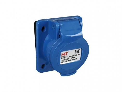 Розетка 415 скрытая 3Р+РЕ+N 16А 380В IP44 HLT